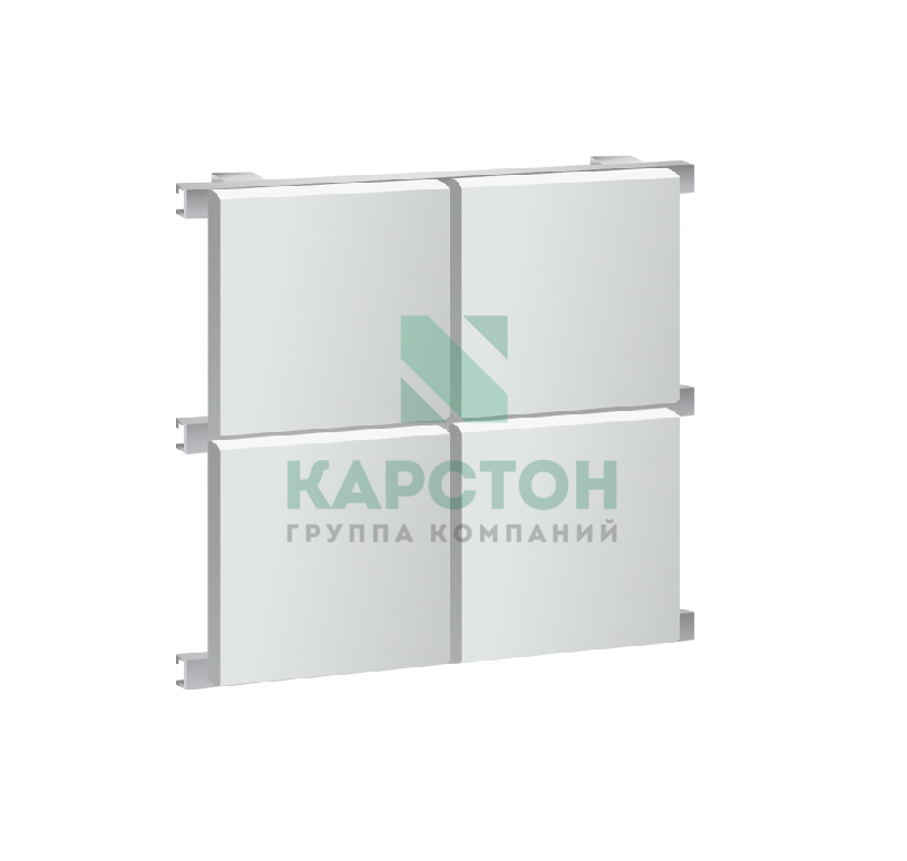Фасадные кассеты закрытого типа 1107х600, 1 мм