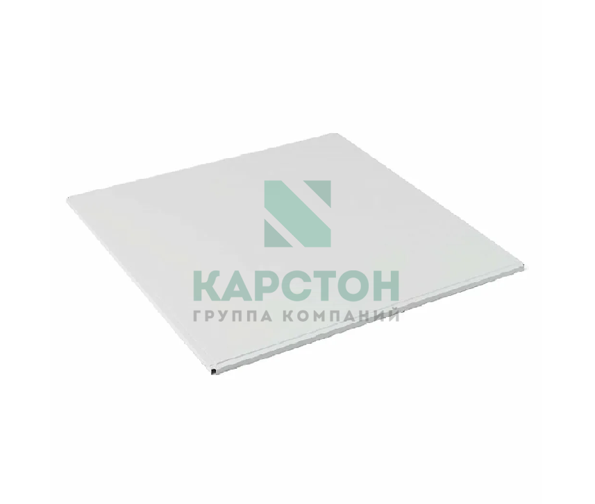 Потолок из алюминия кассетный 595x595 мм белый матовый