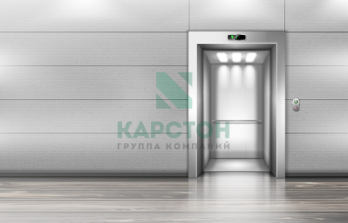 Малогрузовой лифт 100 кг., 2 этажа, в отделке RAL
